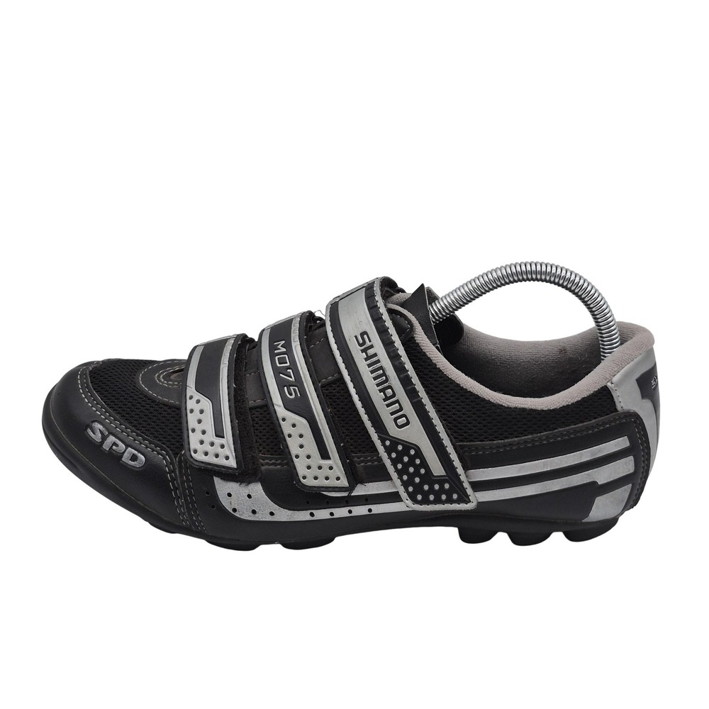 Shimano SH-M075 Mountain Cycling Shoes Mens 8.3 EU 42 Black SPD 2-Bolt MTB